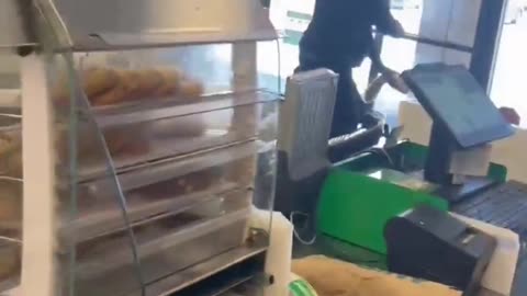 Guy Kicks Off Over A Sandwhich