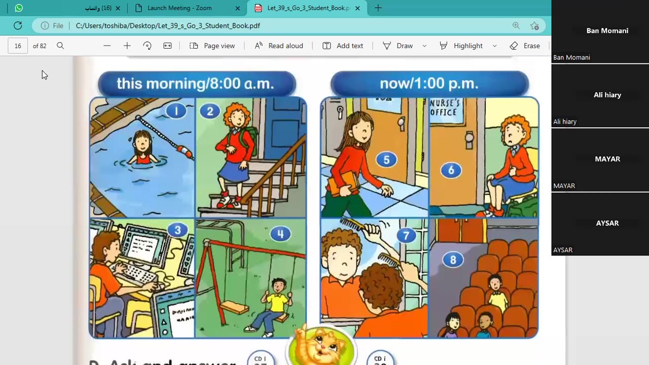 the past form of verb to be part 1