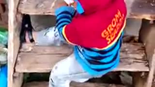 Sweet boy talking sweetly on Camera