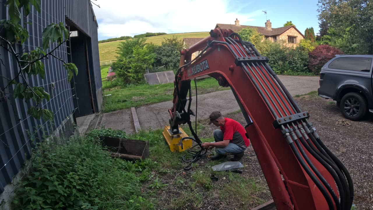 Preparing the new flail mower