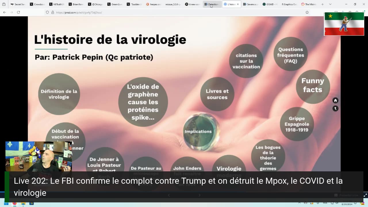 Live 202: Le FBI confirme le complot contre Trump et on détruit le Mpox, le COVID et la virologie