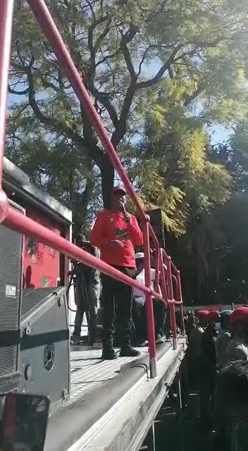 Julius Malema talks tough at EFF vaccine protest