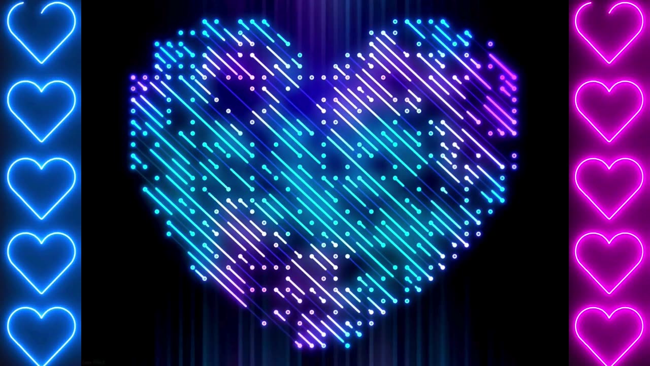 395. Heart š„°Sweet Love Pink and Blue Hearts Video