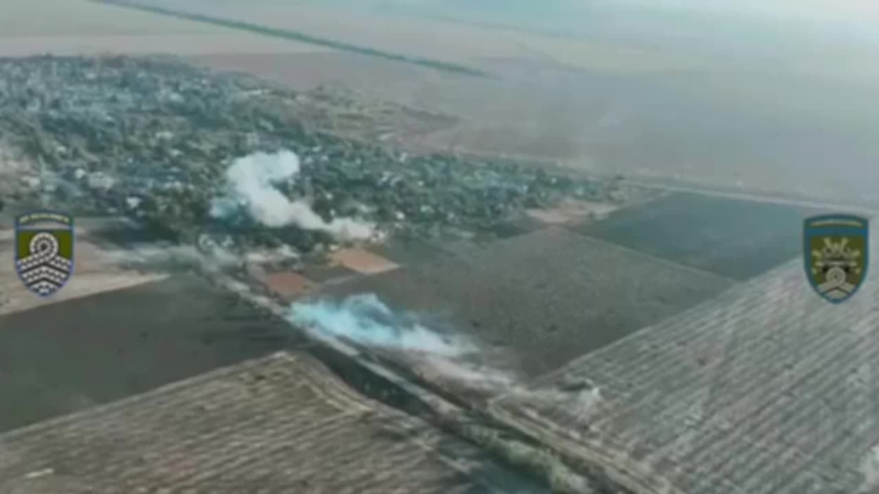 Close-range shooting of houses with the enemy by a tank crew of 59th OMBr