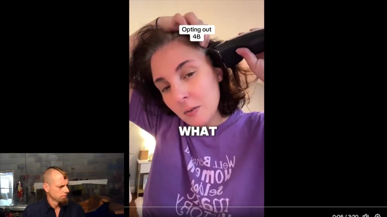 Check out this TDS lunatic shave her head