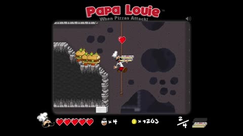 0236-Jugando: papa louie, nivel 10, (minijuego)