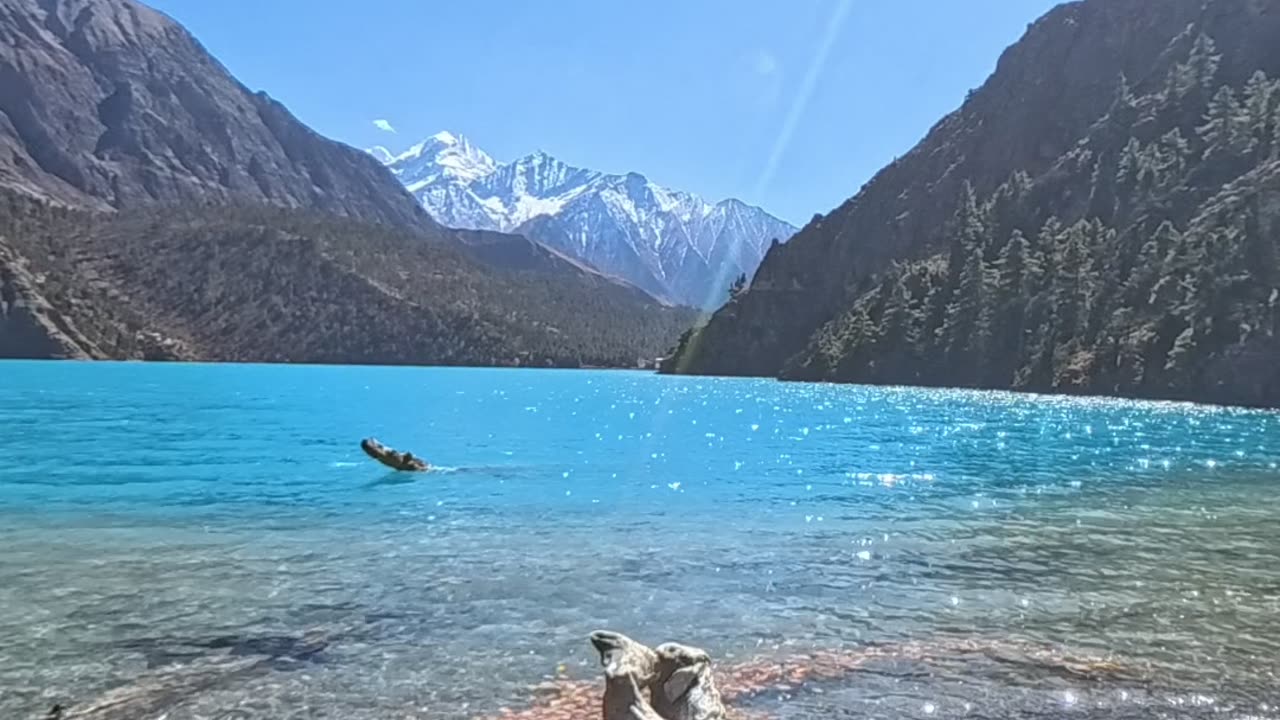 Breathtaking Nature - A View of the Lake and Mountains ,