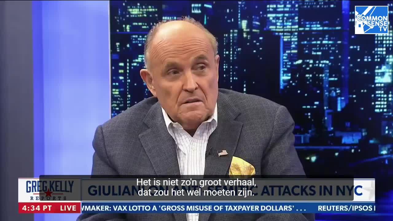 Rudy Giuliani over antisemitisme en de criminele Biden familie