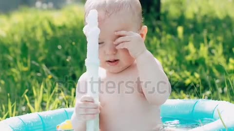 Baby enjoying this water