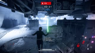 SWBF2 (2017): Arcade Onslaught Luke Skywalker Hoth Gameplay