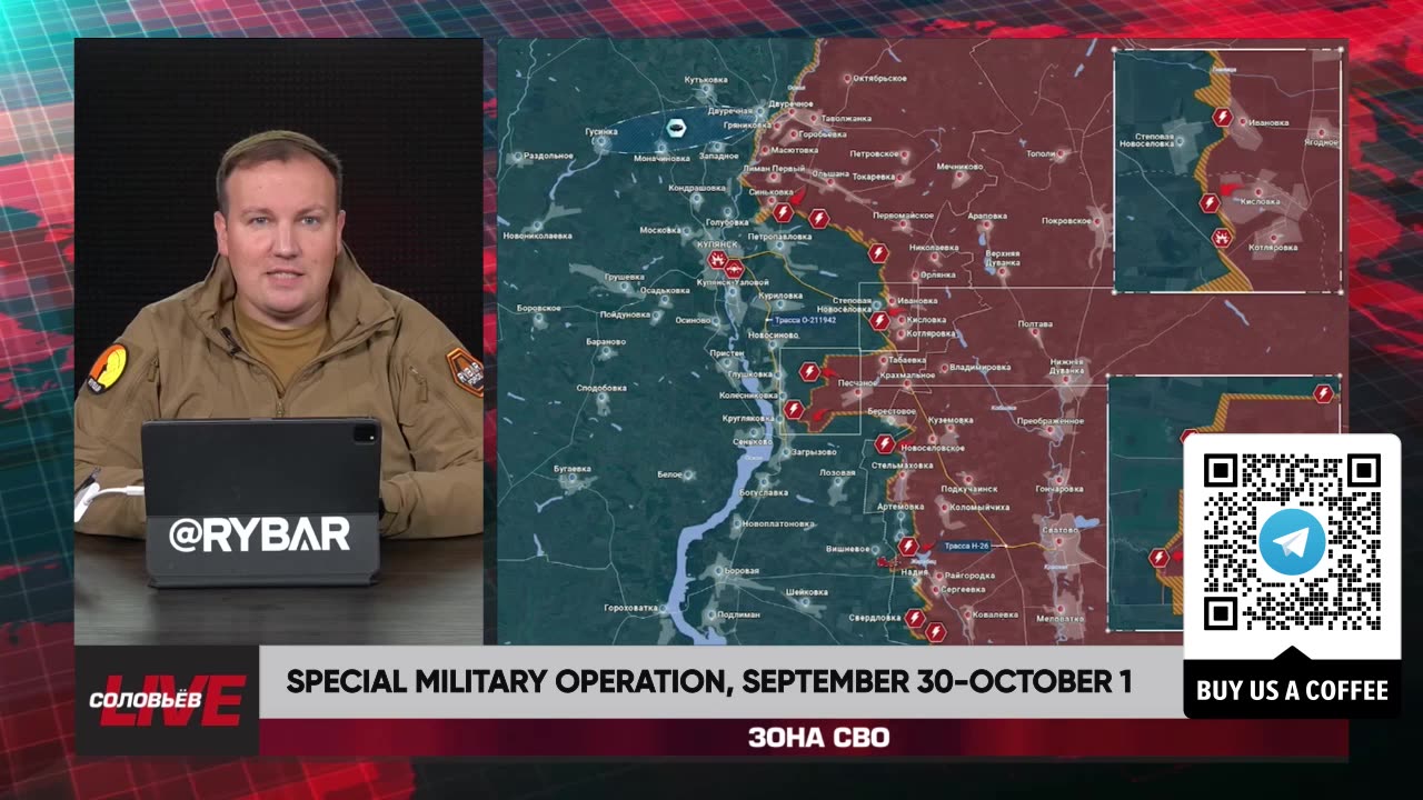 ❗️🇷🇺🇺🇦🎞 RYBAR HIGHLIGHTS OF THE RUSSIAN MILITARY OPERATION IN UKRAINE ON Sep.30-Oct.1, 2024