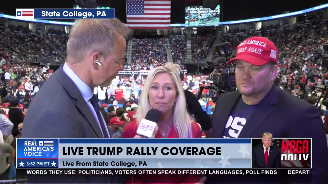 Penn State Rally: Filled with 1st time College Student Voters that can bring change.