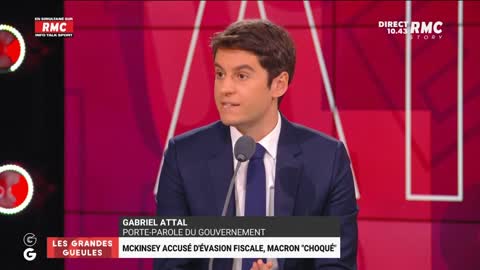 Une étudiante face à Gabriel Attal
