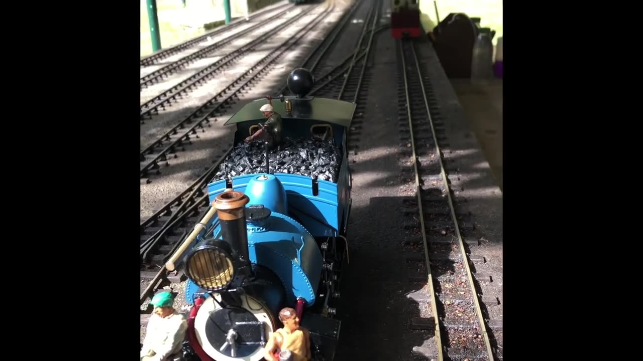 Tiny realistic Train hot Wednesday steam up watch video #realistic train #tiny train #brambleton