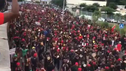 Guadeloupe 'My Body - My Choice' protest