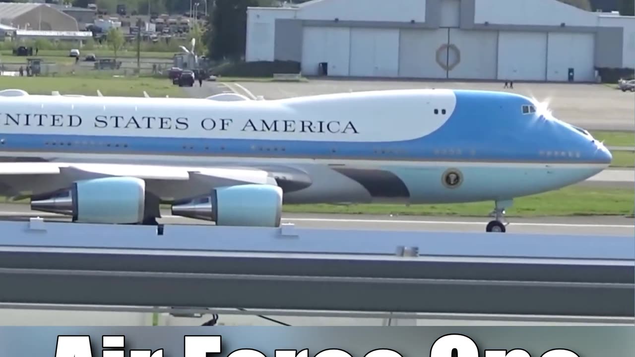 Air Force One Taking Off at Portland Airport