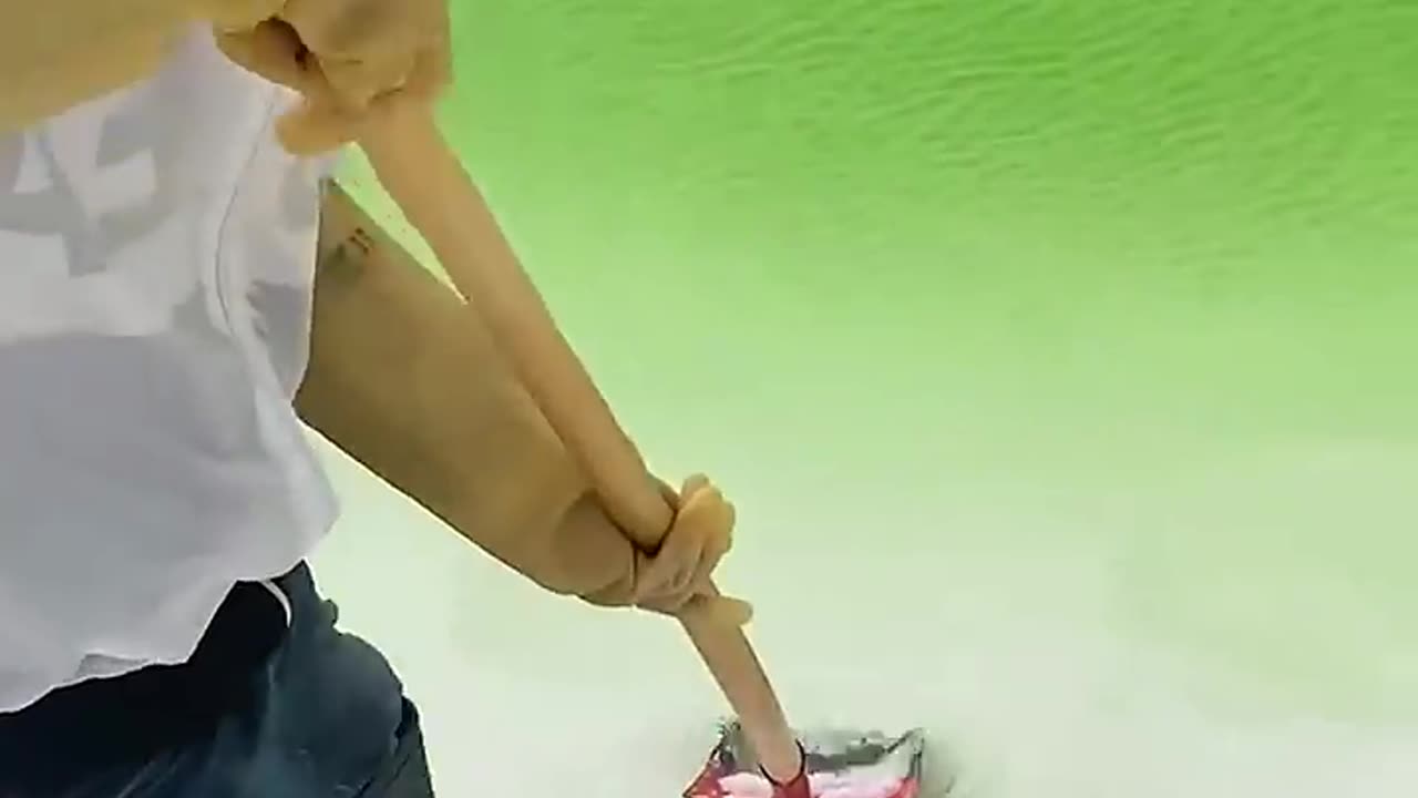 Natural salt lake side digging process 🧂