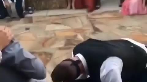 The wedding is in full swing