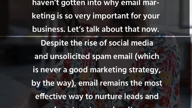 Why important email marketing