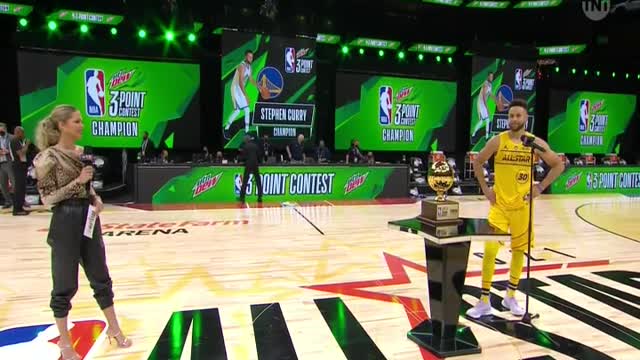 stephen curry 2021 all star 3 point shooting contest winner