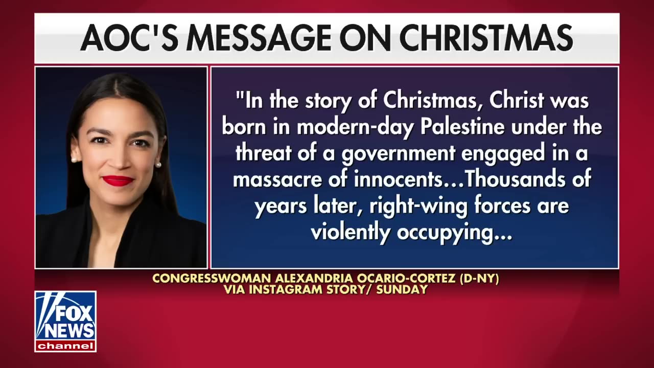 AOC's utterly idiotic and ignorant Christmas message