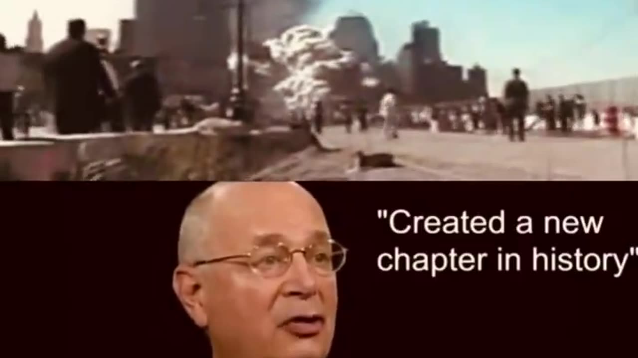 Klaus Schwabb in USA New York at 911 Twin Towers Attack - States New Trading Era