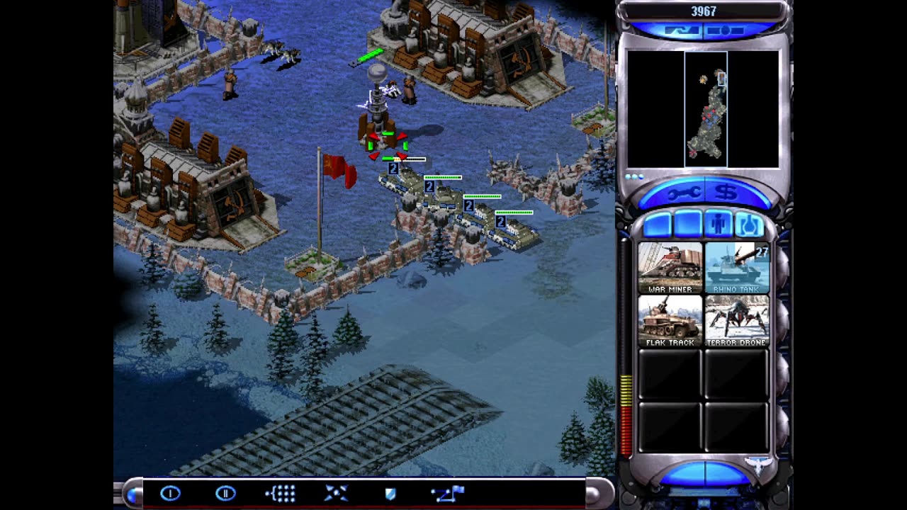 MISSION 5 - HARD MODE - RED ALERT 2 ALLIED CAMPAIGN - C&C