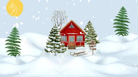 2D Cabin in Snow 2