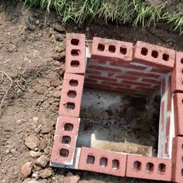 Water drain install leading to rip rap (follow me)