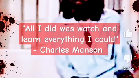 DEEP THOUGHTS WITH CHARLES MANSON: "I DON'T TELL NOBODY TO DO NOTHING"