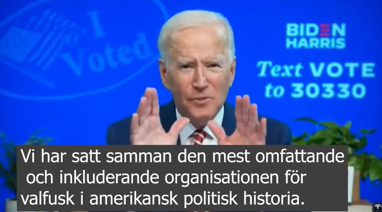 STS Chronicles 201107 - Bidens voter fraud organization (Swe subs)