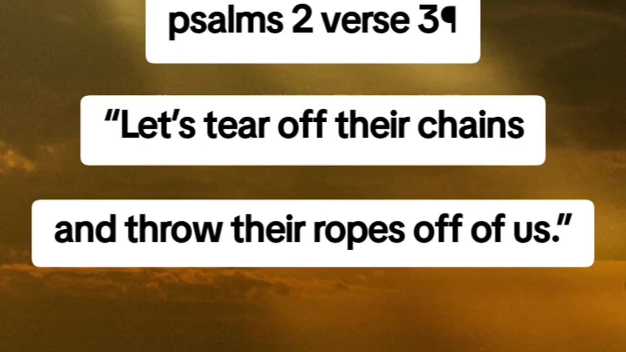 Psalms 2 verse 3