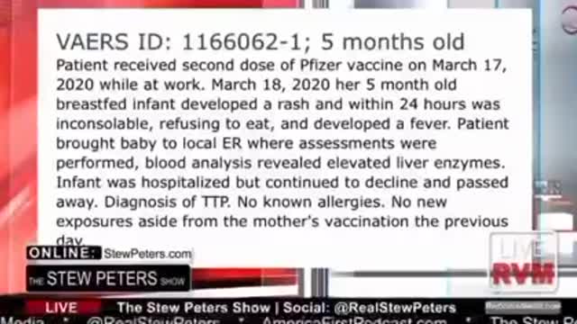 STEW PETER SHOW - Vax are killing our childs