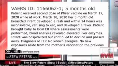 STEW PETER SHOW - Vax are killing our childs