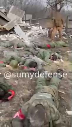 NGÔI LÀNG VÙNG SUMY, #UKRAINE, ĐẨY LÙI VÀ BẮT GIỮ QUÂN XÂM LƯỢC.