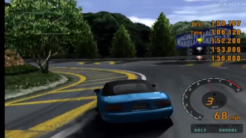 Gran Turismo 3 - License Test S-3 4th Try(AetherSX2 HD)