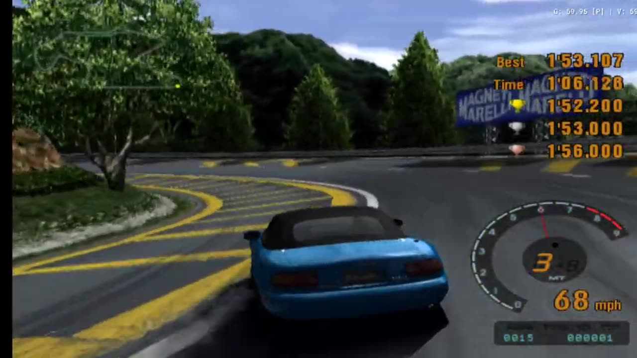 Gran Turismo 3 - License Test S-3 4th Try(AetherSX2 HD)