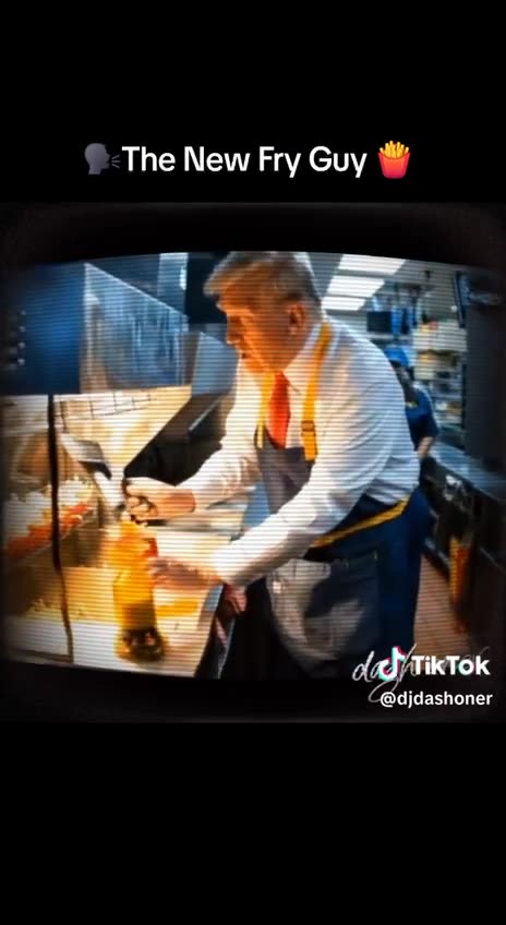 PRESIDENT TRUMP WORKING MCDONALDS VIDEO1 #TRUMP24