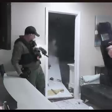 Home owner refuses to open the door