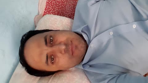 Fabulous man trying to sleep