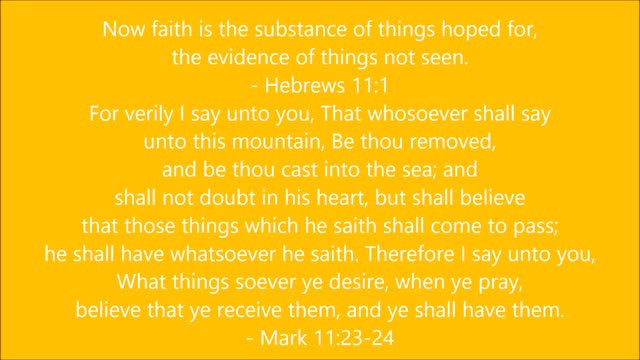 Power of Faith!