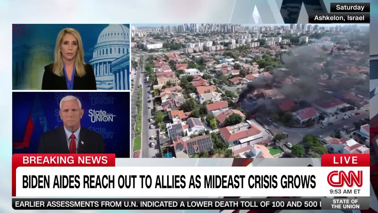 Mike Pence blames Joe Biden, Donald Trump, Vivek, and DeSantis for Hamas invading Israel