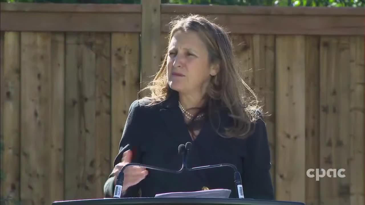 Canada: Deputy PM Chrystia Freeland makes a housing announcement in Toronto – October 10, 2024