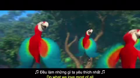 Birds sing merrily in the forest | animated videos