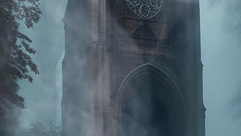 Misty | Eerie Atmosphere | Gothic Architecture | Digital Art | AI Art | Creepy #misty #eerie #gothic