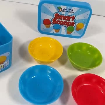 Color Sorting - Ice cream Toy - Scoops - Educational Videos for Kids