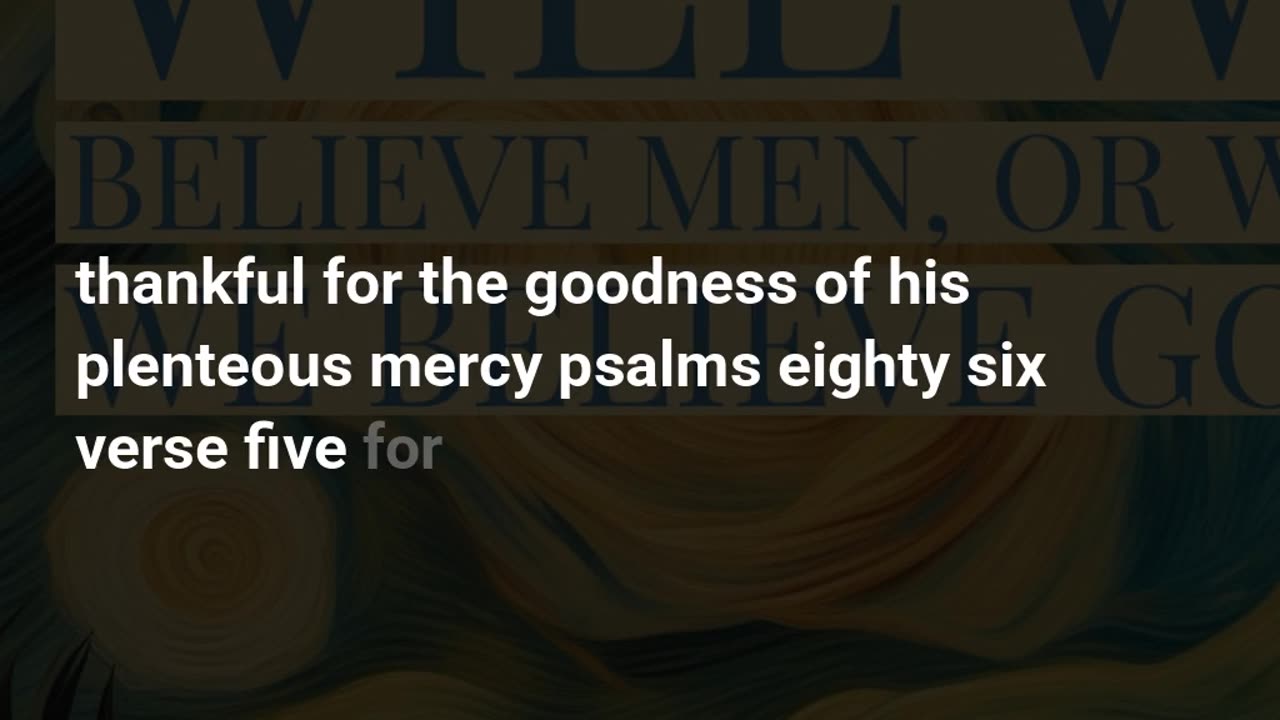 Psalms 86:5