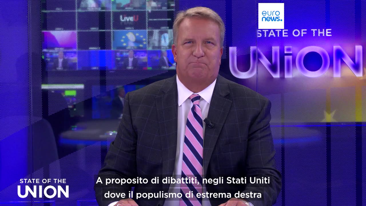 NOTIZIE SETTIMANA immigrazione irregolare in UE,il dibattito Trump-Harris.Nella puntata di State of the Union:la Germania ha annunciato di rafforzare i controlli alle frontiere contro migranti irregolari,il primo dibattito tra Trump e Harris