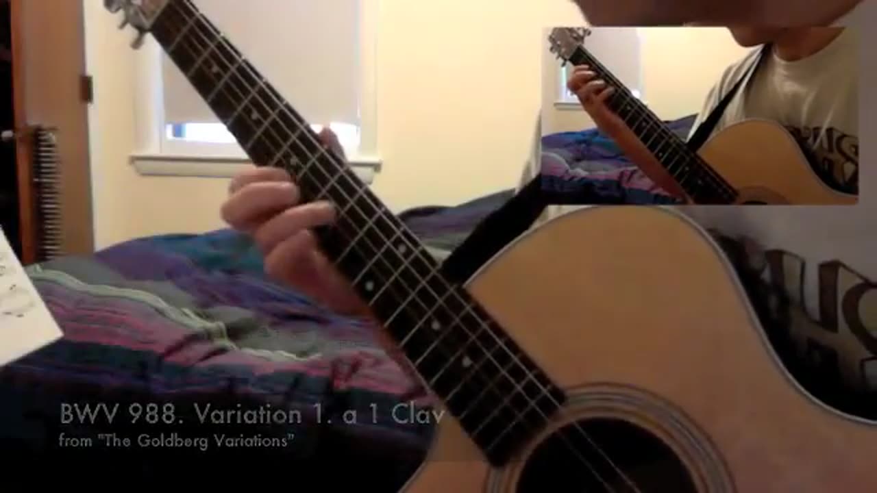 Bach Goldberg Variation on Guitar