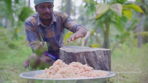 CHICKEN MOMOS | Steamed Momos Recipe Cooking in Village | Delicious Street Food Snack Recipe